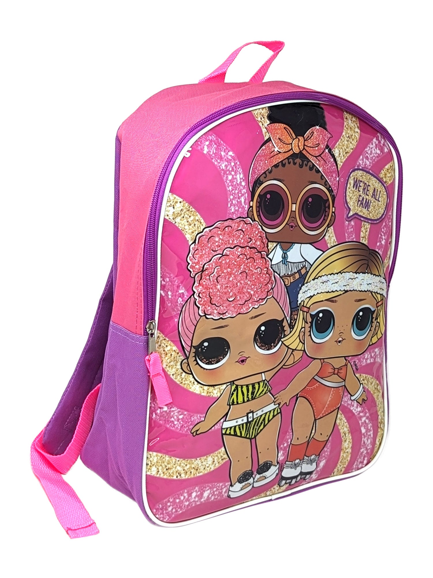 LOL Surprise Backpack 15" Girls Boogie Babe Yacht BB Foxy Purple Pink School Bag