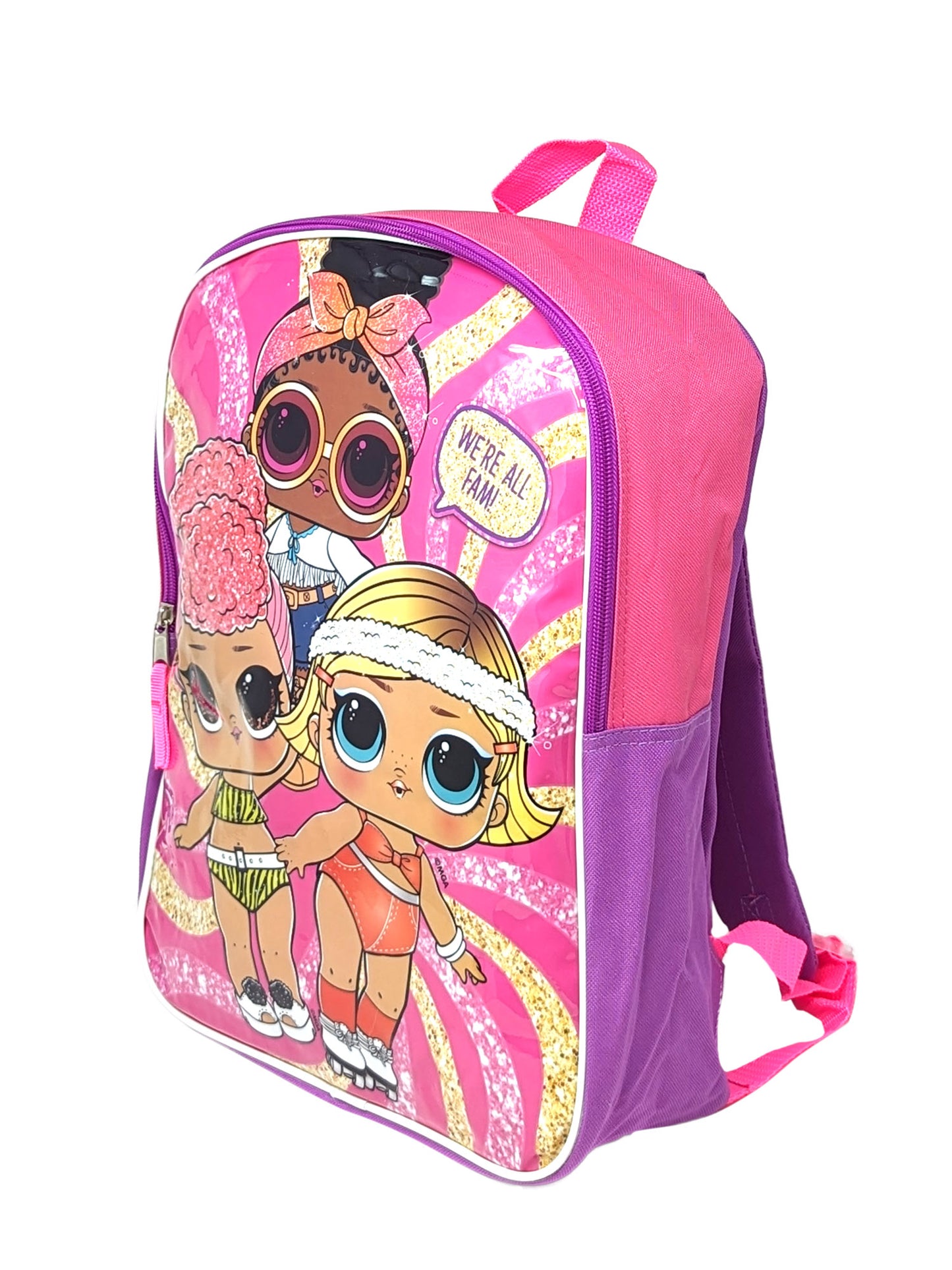 LOL Surprise Backpack 15" Girls Boogie Babe Yacht BB Foxy Purple Pink School Bag