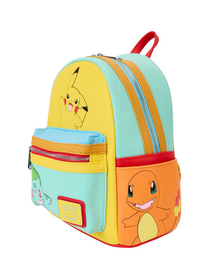 Loungefly x Pokemon Characters Color Block Mini Backpack