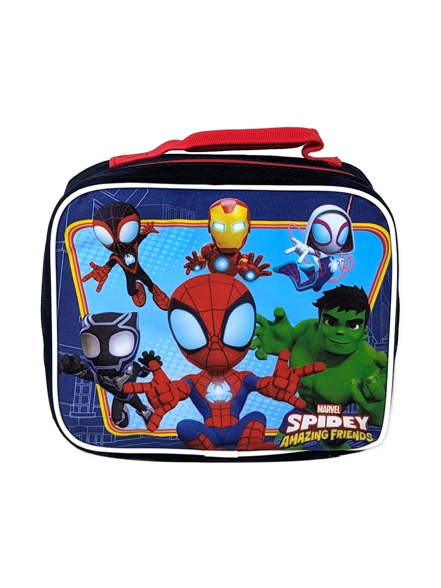 Spidey & Friends Insulated Lunch Bag Marvel Superhero Spider-Man Hulk