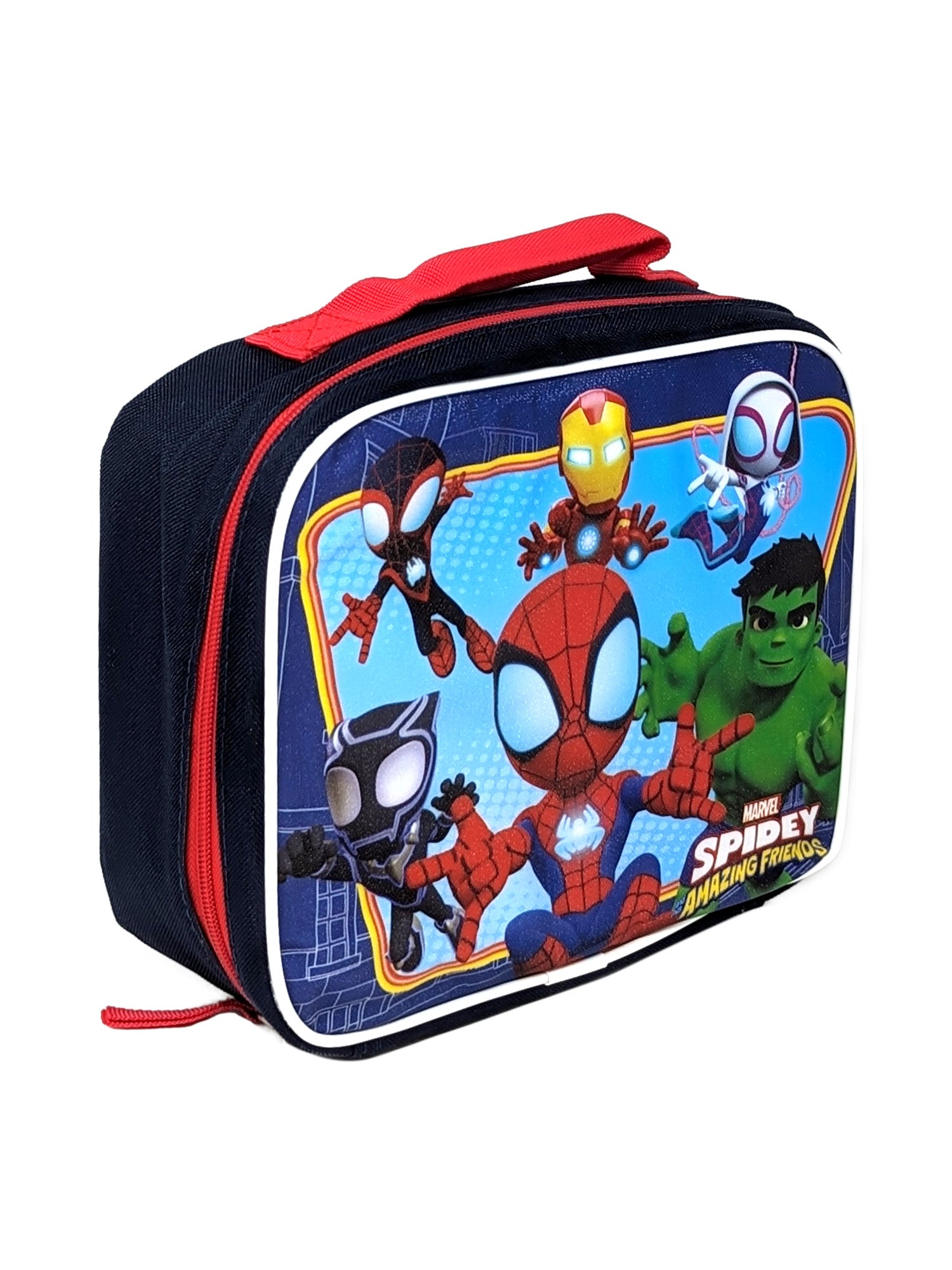 Marvel Spidey & Friends Insulated Lunch Bag w/ 2-Piece Food Container Set