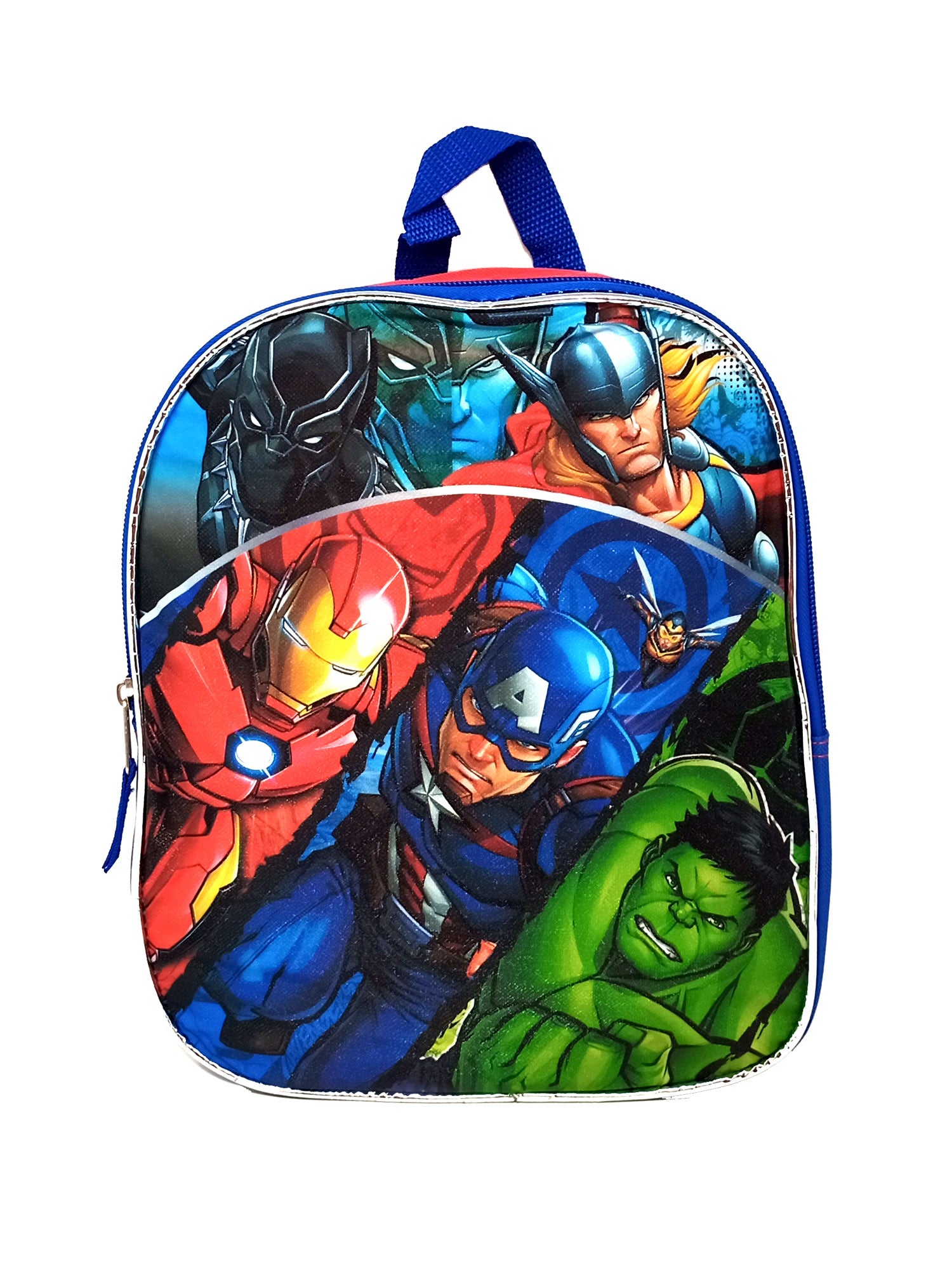 Marvel Avengers Small  Backpack 11" Thor & Spider-Man Zipper Pencil Pouch Set