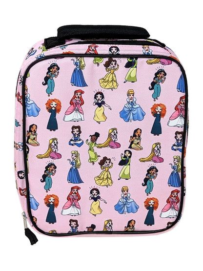 Disney Princesses Vertical Lunch Bag Insulated & 2-Pack Snack Container Set