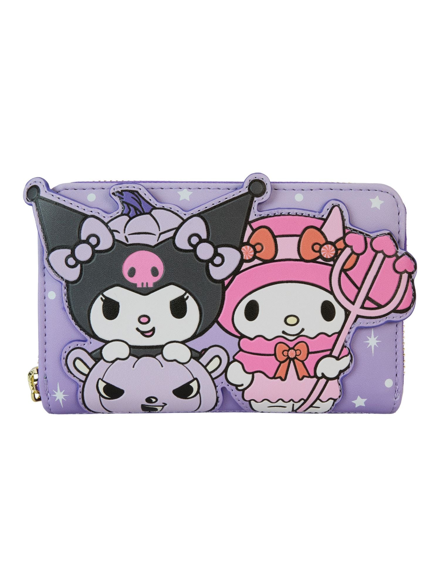 Loungefly x Sanrio Hello Kitty Kuromi Pumpkin Zip Around Wallet