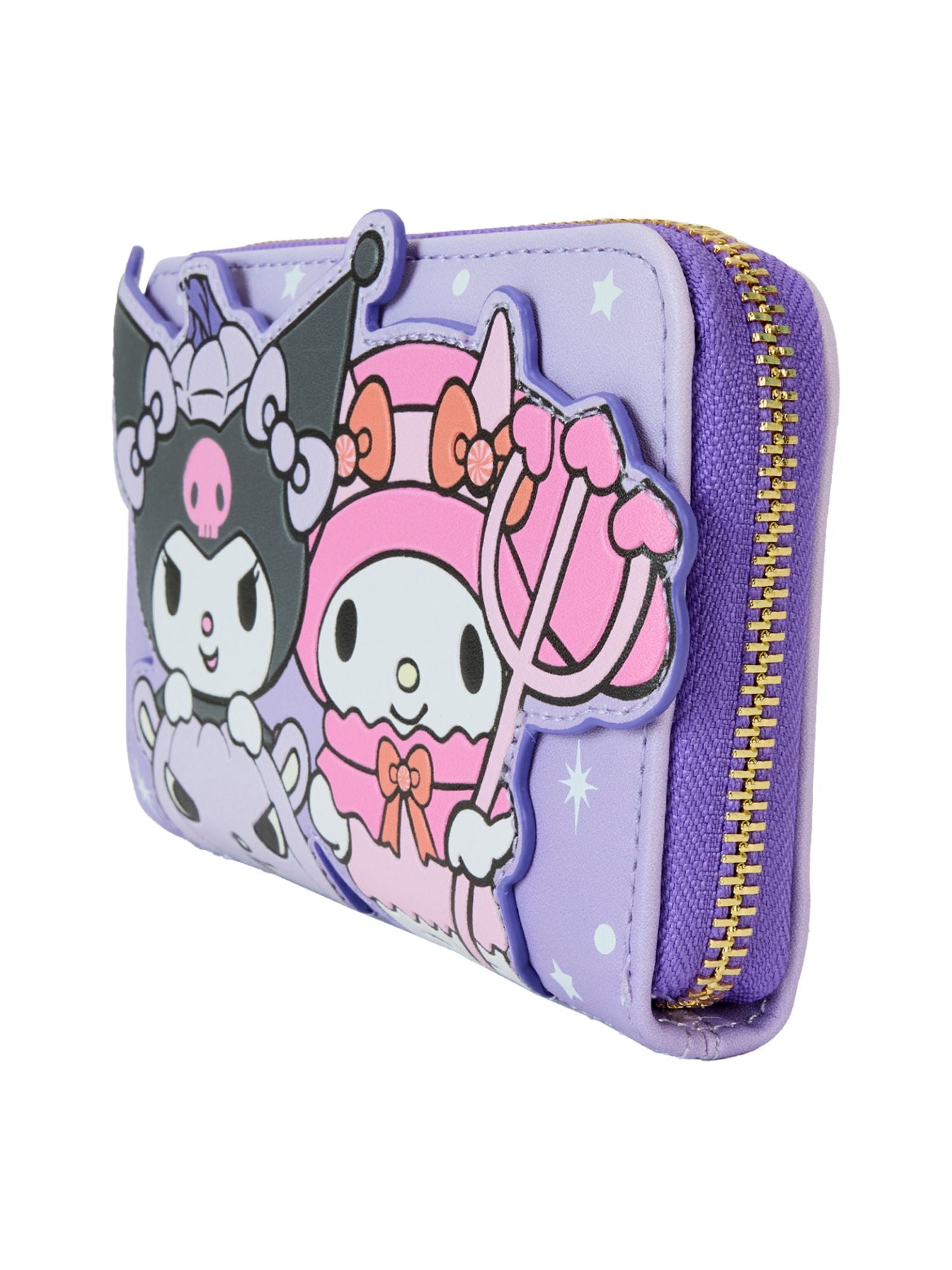 Loungefly x Sanrio Hello Kitty Kuromi Pumpkin Zip Around Wallet