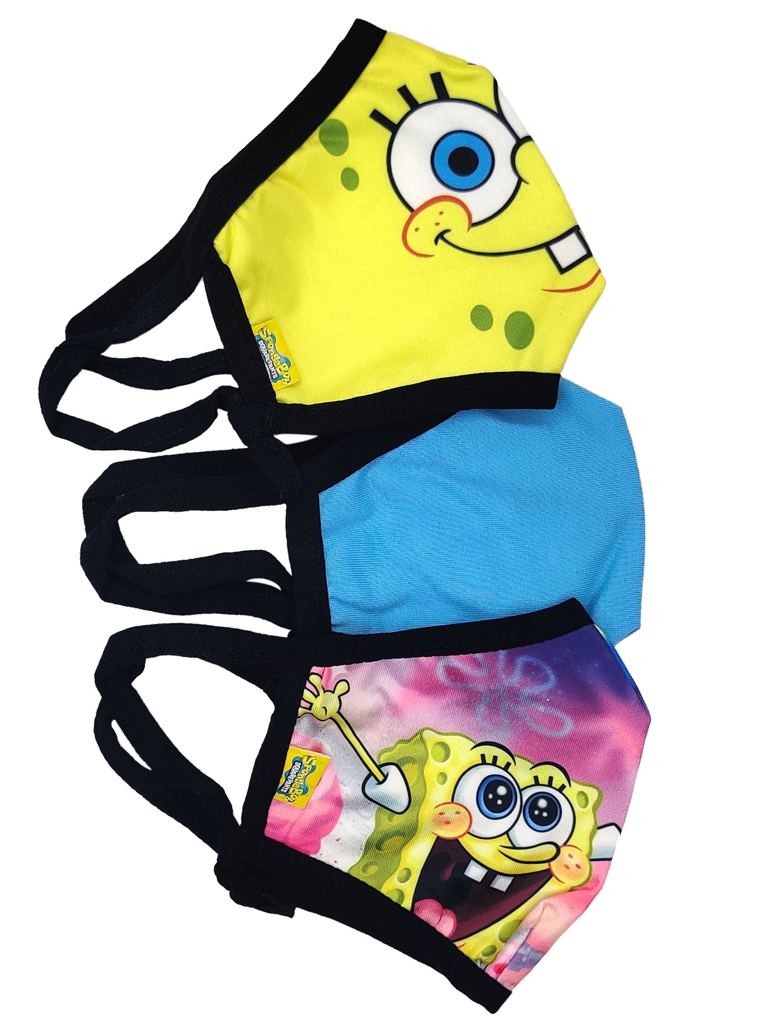 Nickelodeon Spongebob Squarepants Duffel Bag w/ 6-Piece Reusable Face Masks Set