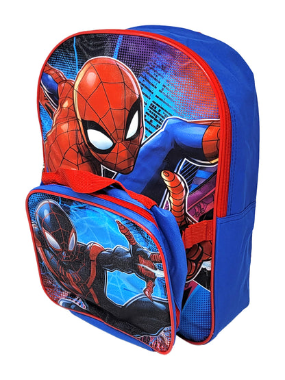 Boys Marvel Spider-Man Backpack Lunch Bag Insulated 2 Piece Set