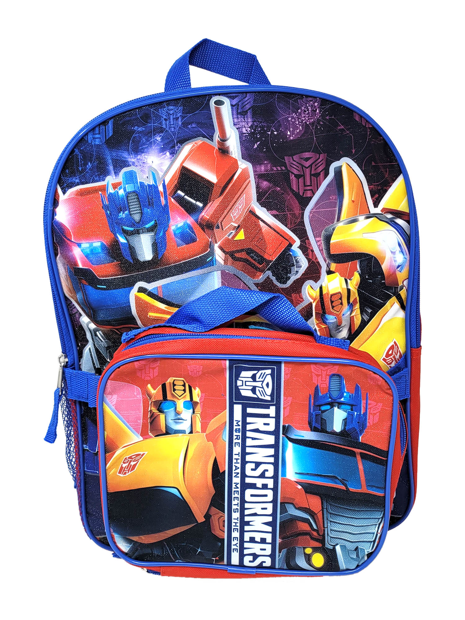 Transformers Backpack & Lunch Bag Detachable Insulated Optimus Prime 2 Piece Set