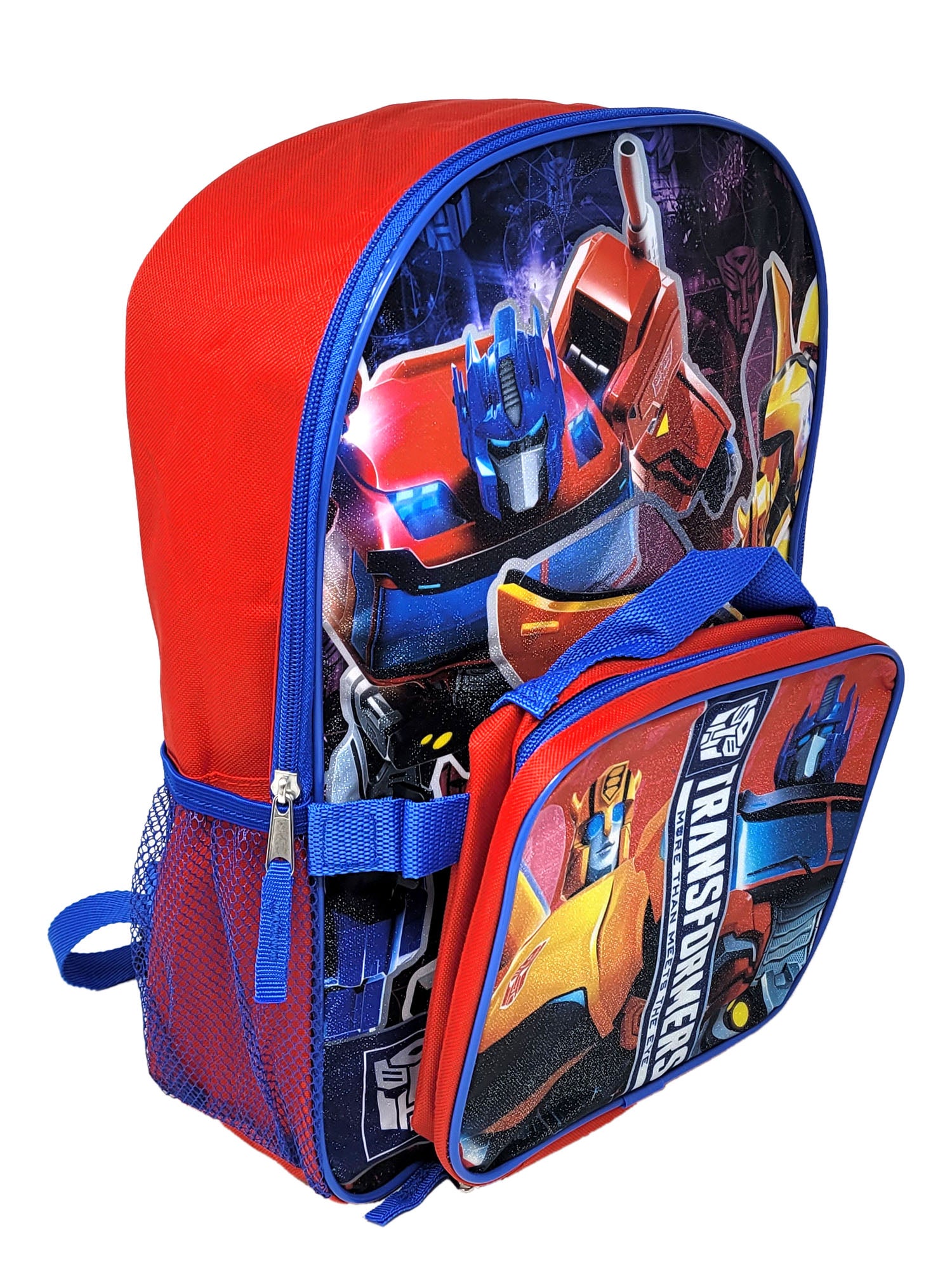 Transformers Backpack & Lunch Bag Detachable Insulated Optimus Prime 2 Piece Set