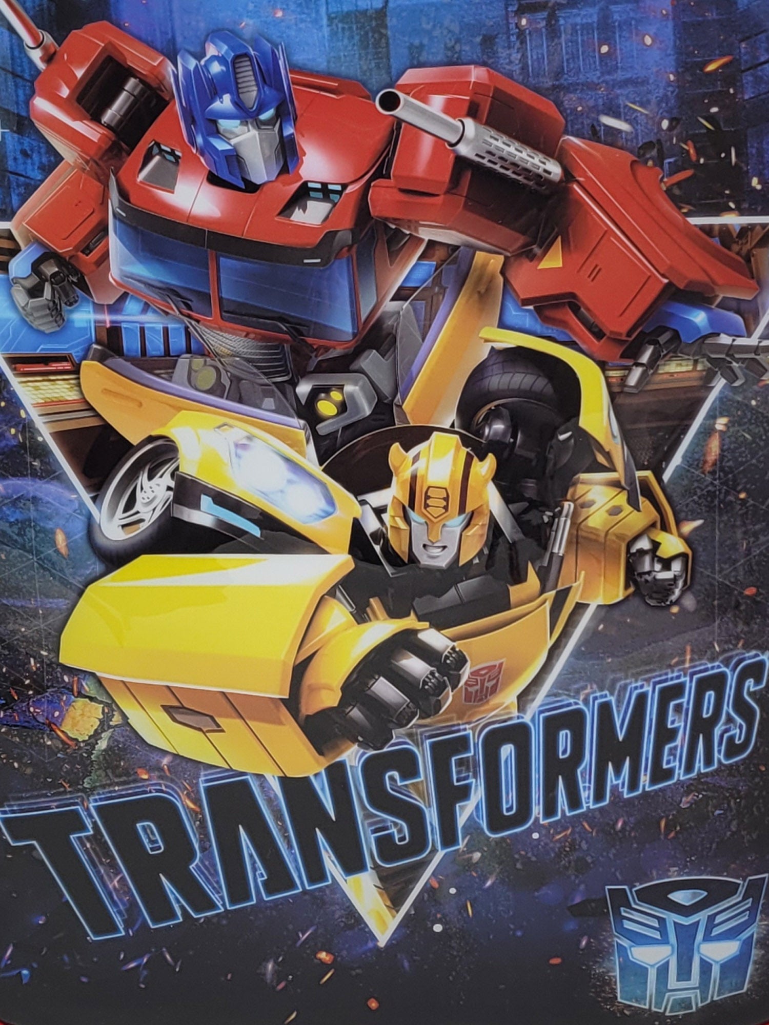 Transformers Backpack 15" Optimus Prime Bumblebee Autobots Kids Boys School Bag