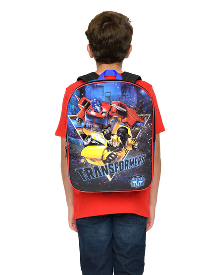 Transformers School Backpack 15" Optimus Prime Bumble Beeand Pencil Case Boys