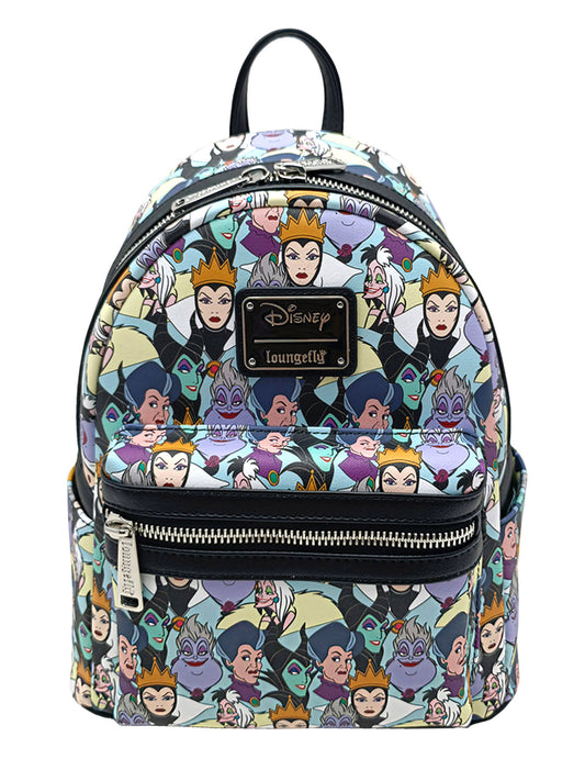 Loungefly x Disney Villains Mini Backpack Handbag All-Over Print Cruella De Vil