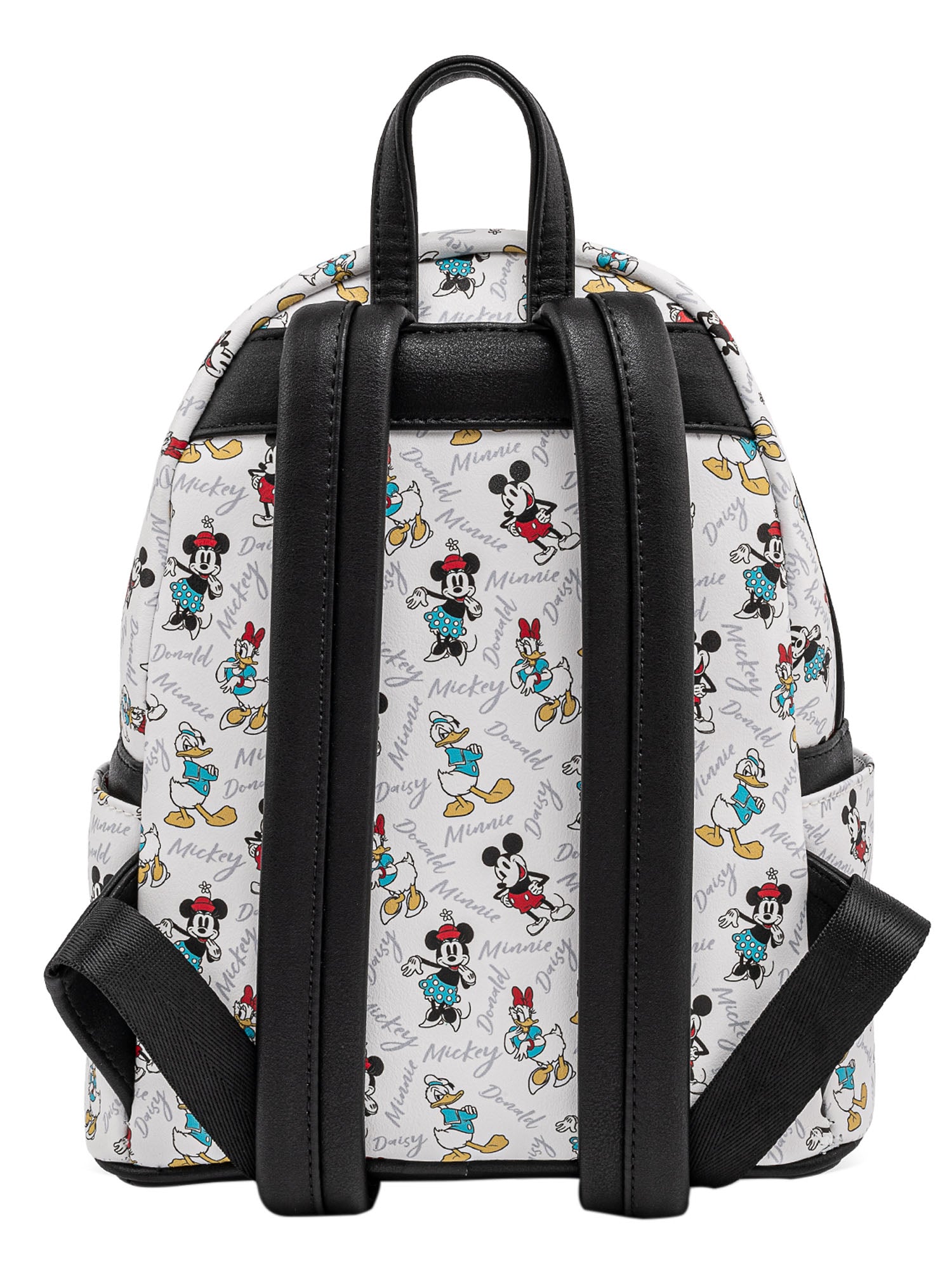 Loungefly x Disney Mickey Minnie Donald Daisy Mini Backpack & Clutch Wallet Set