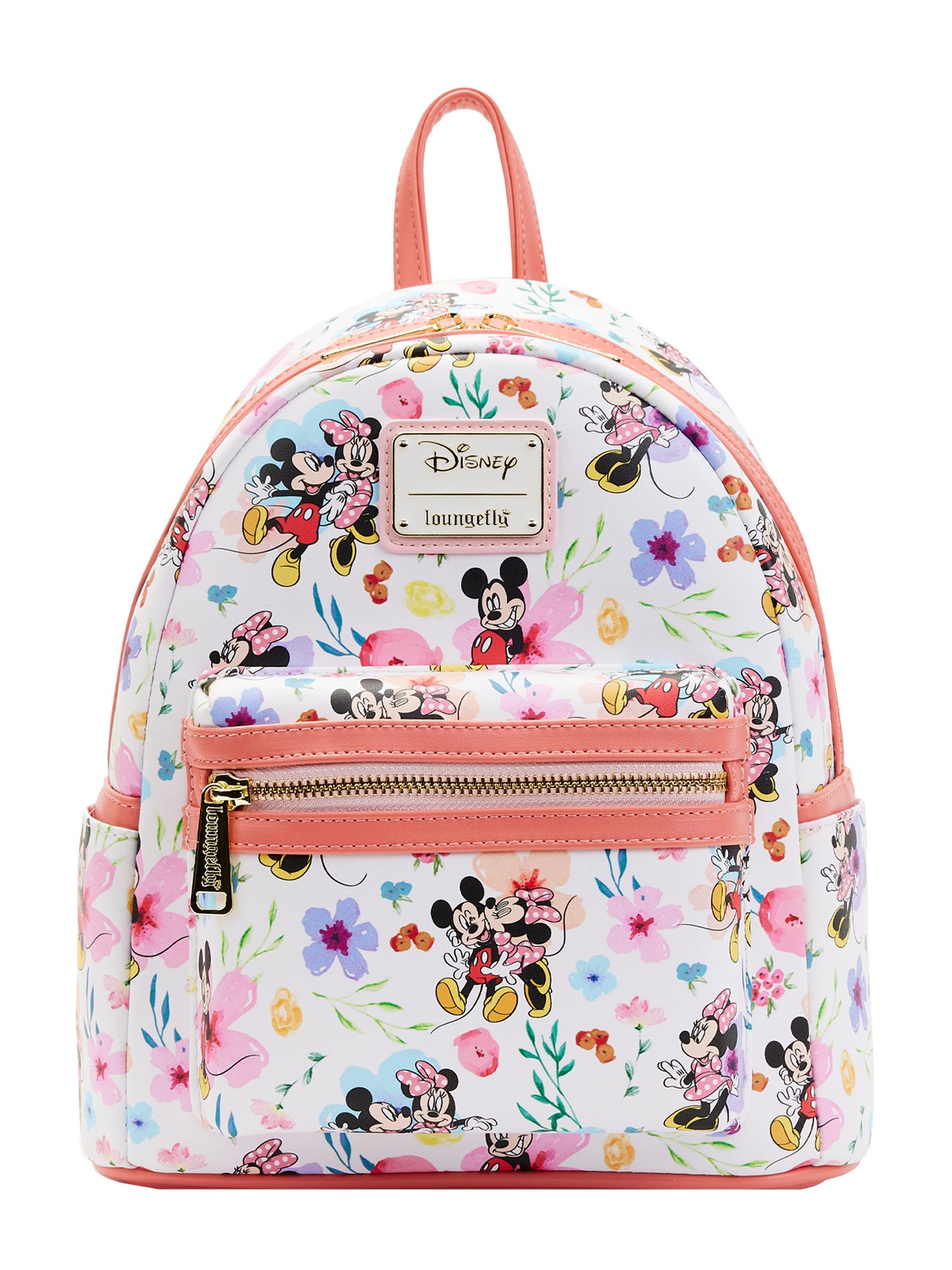 Loungefly x Disney Mickey and Minnie Mouse Floral Backpack & Zip Around Wallet