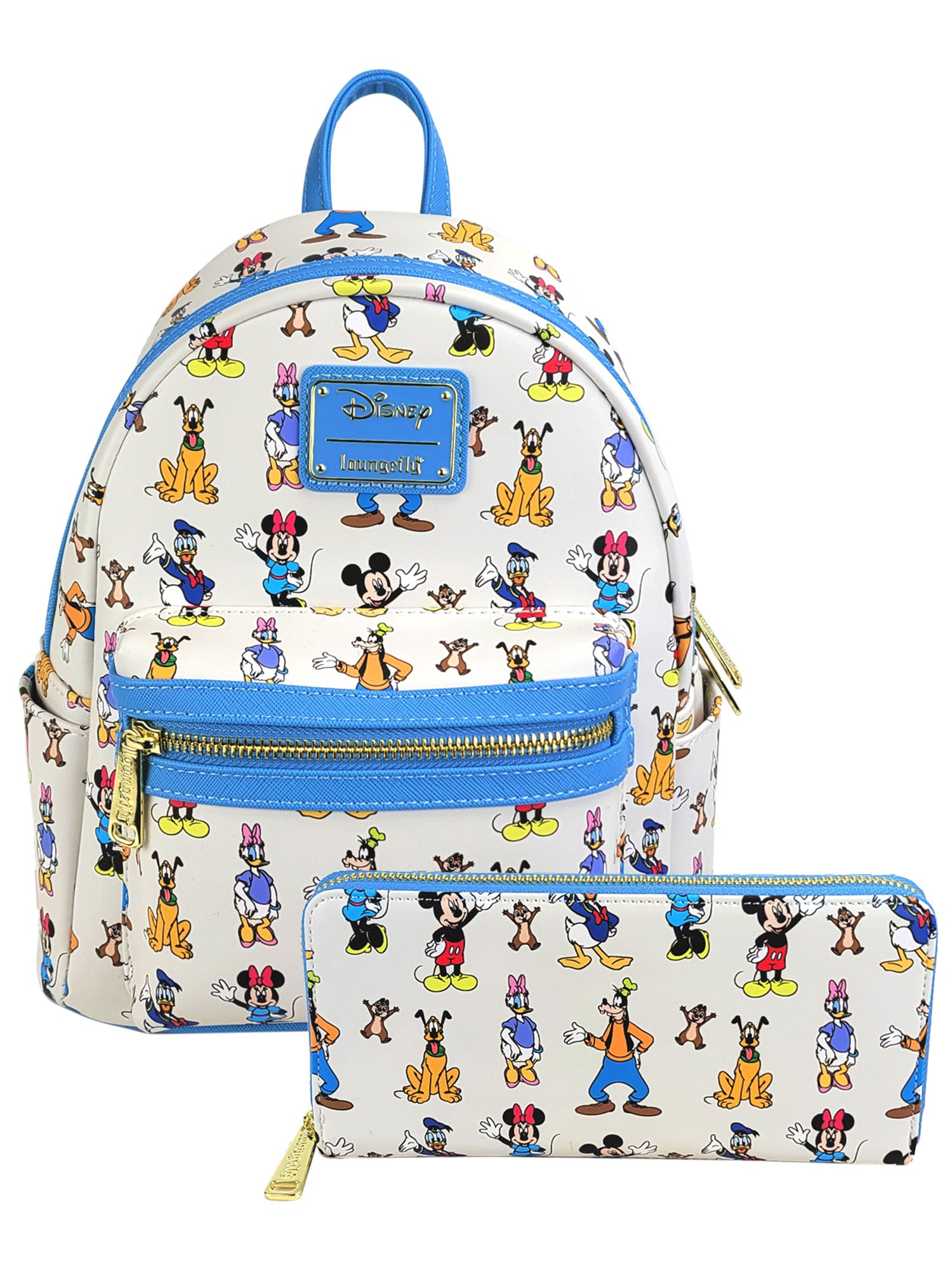 Loungefly x Disney Mickey & Friends Forward Backward Mini Backpack & Wallet Set