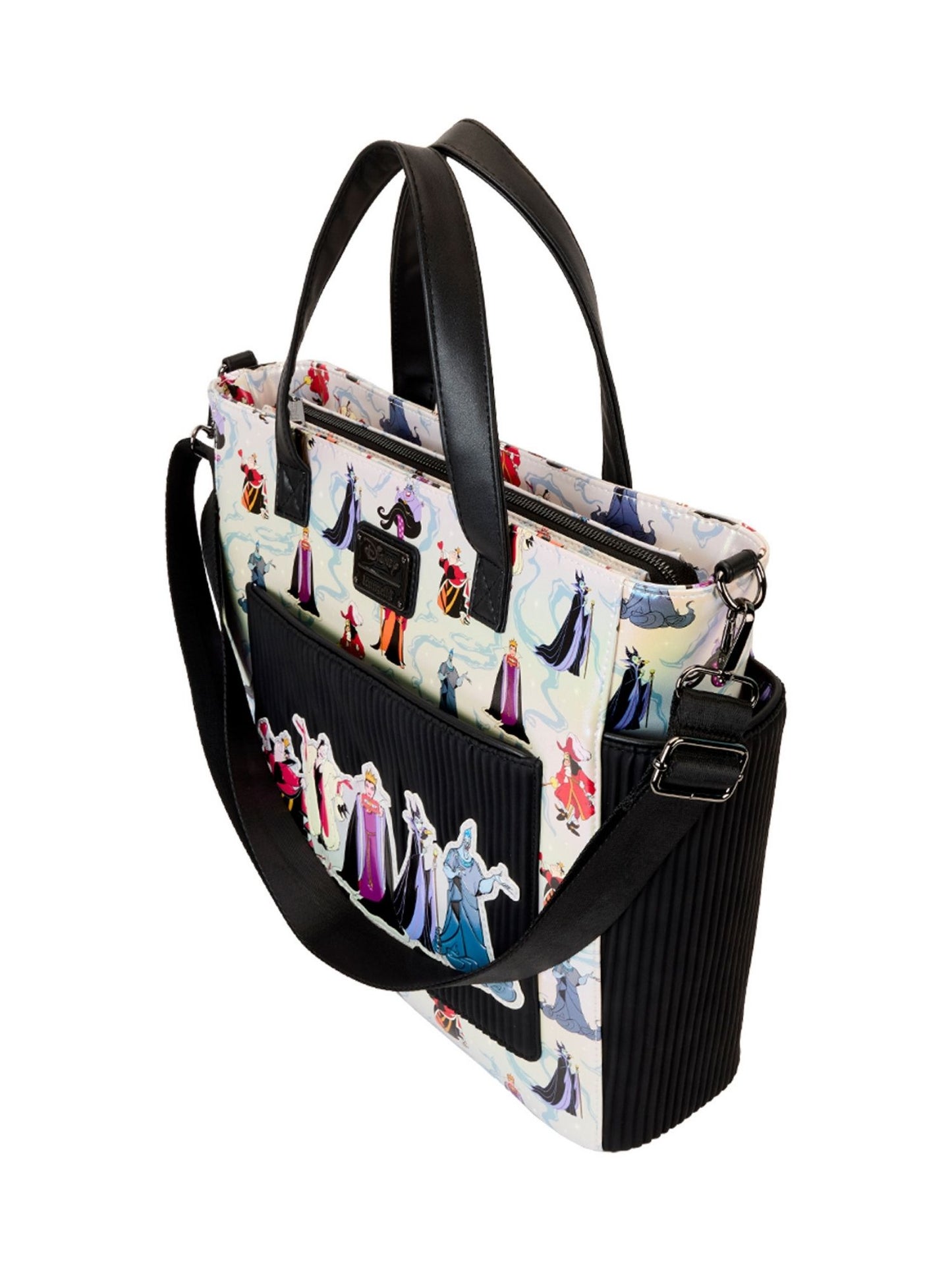 Loungefly x Disney Villains Convertible Backpack Tote Bag Iridescent