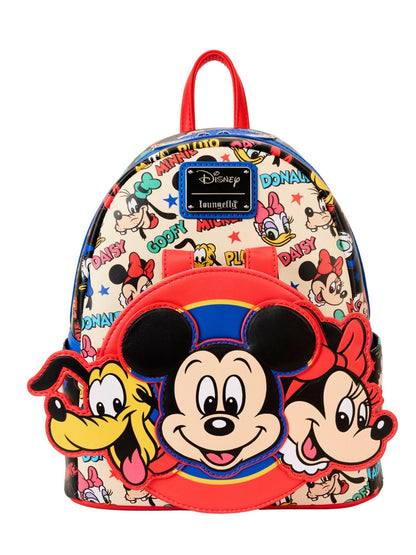 Loungefly x Disney Mickey And Friends Classic Mini Backpack & Ears Combo