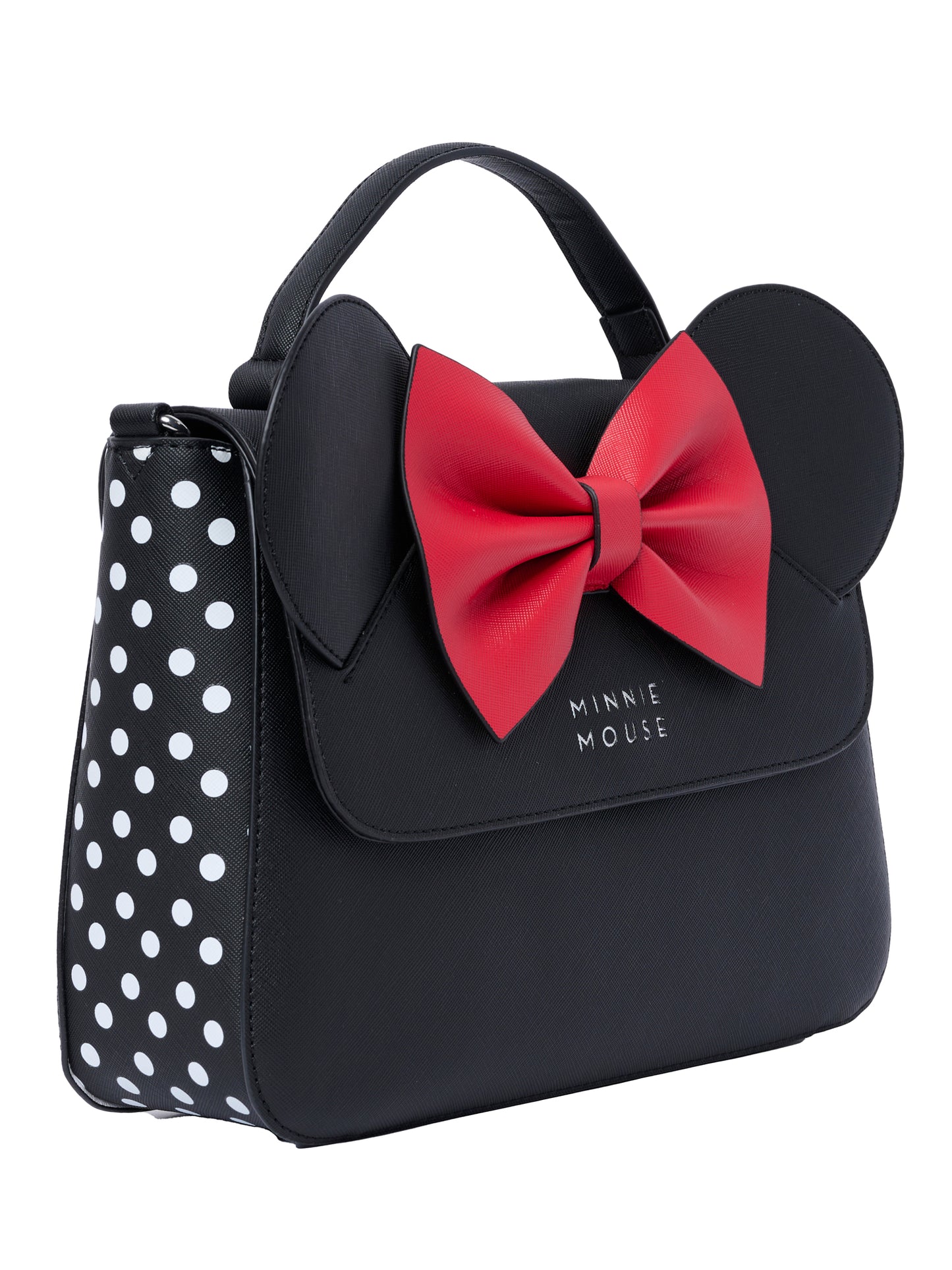 Loungefly X Disney Minnie Mouse Crossbody Purse With Ears And Bow