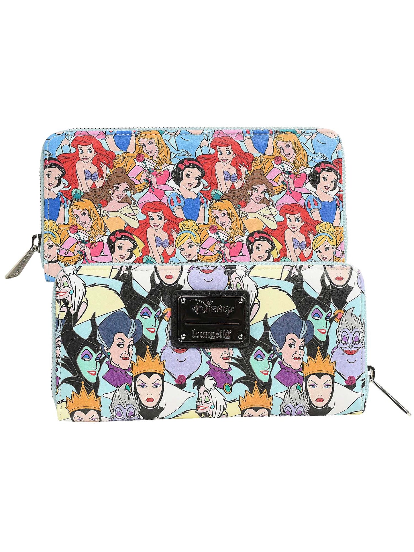 Loungefly x Disney Women's Zip Around Wallet Princess & Villains