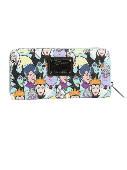 Loungefly x Disney Women's Zip Around Wallet Princess & Villains