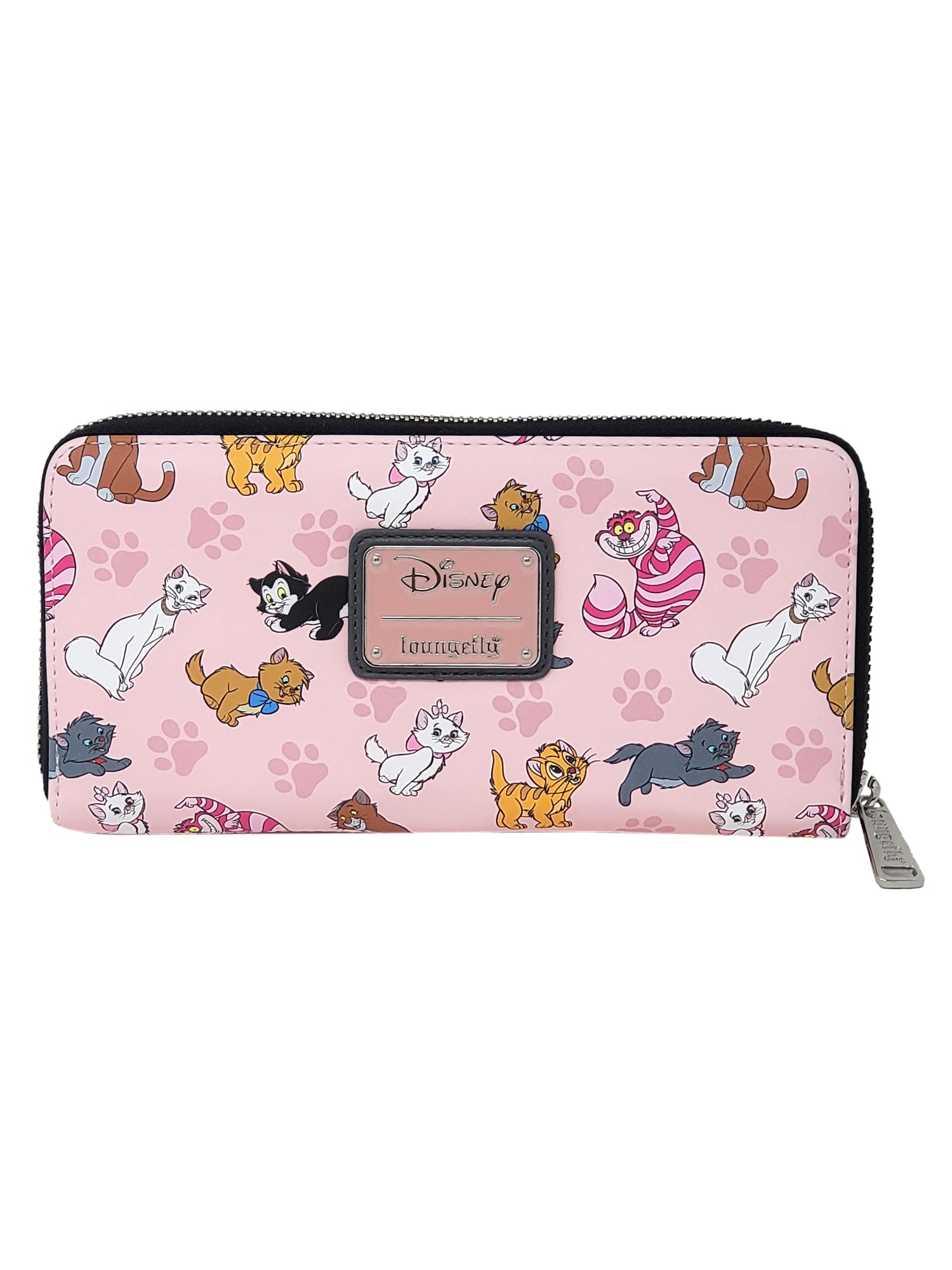 Loungefly x Disney Women's Zip Around Wallet Cats Cheshire Duchess