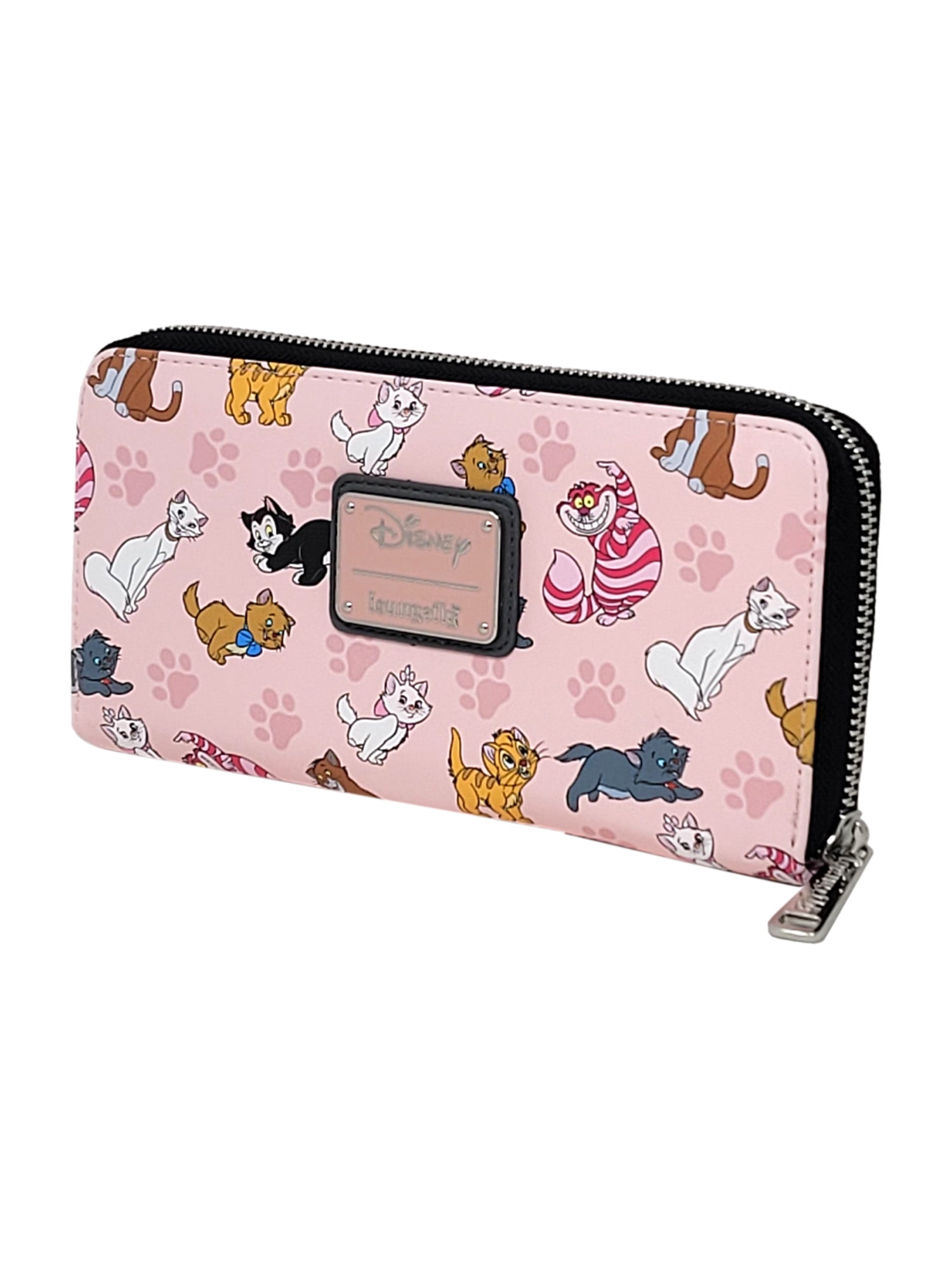 Loungefly x Disney Women's Zip Around Wallet Cats Cheshire Duchess