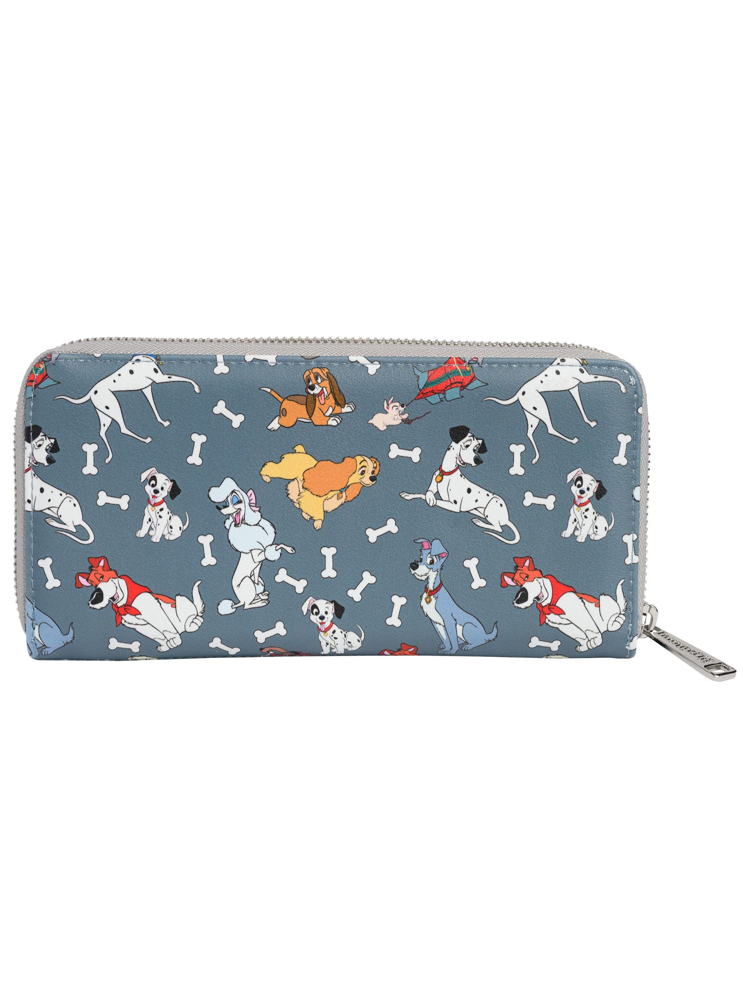 Loungefly x Disney Women's Zip Around Wallet Dogs 101 Dalmatians Lady & The Tramp