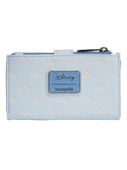 Loungefly x Disney Women's Eeyore Snap Flap Wallet Clouds