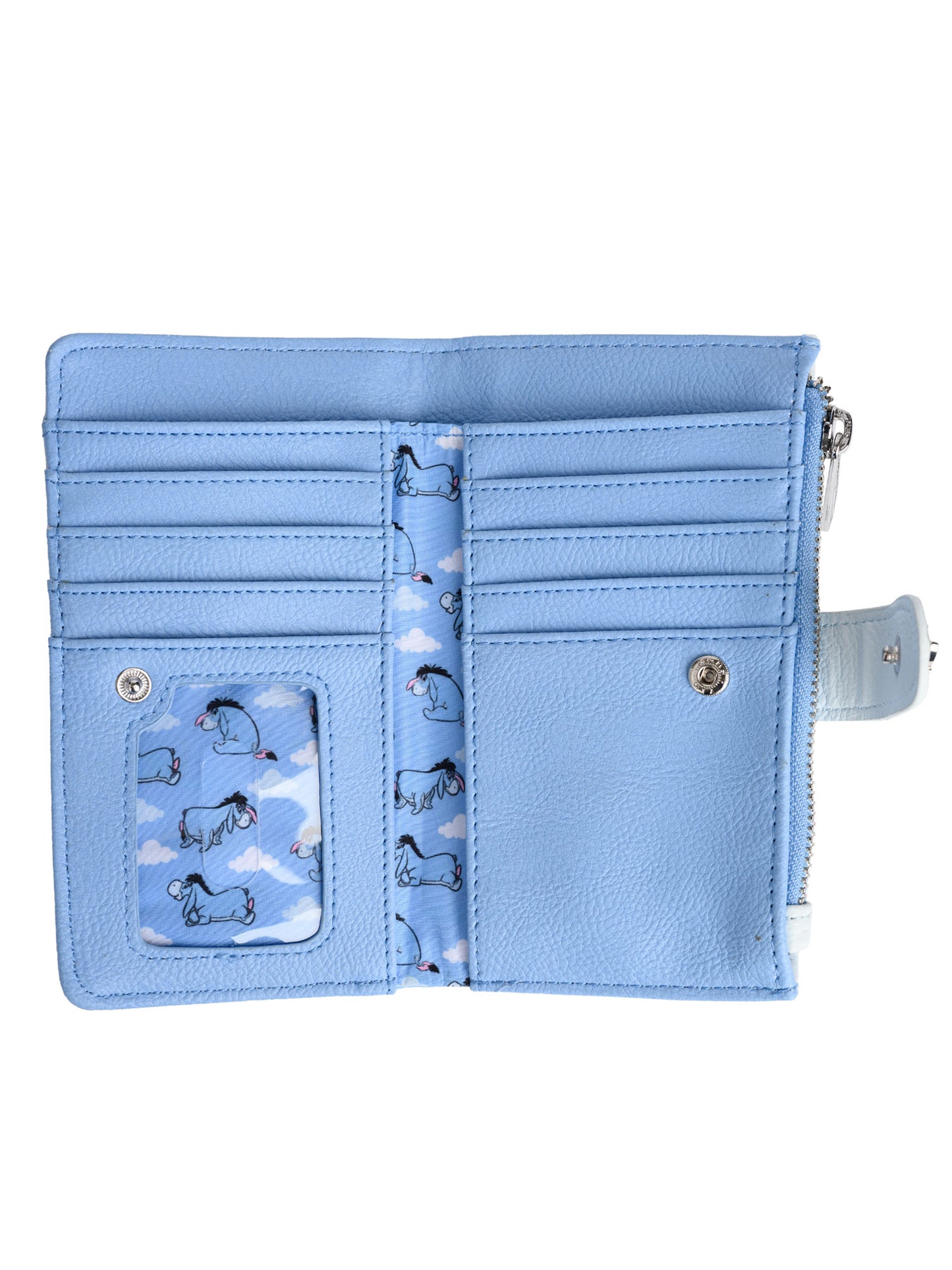 Loungefly x Disney Women's Eeyore Snap Flap Wallet Clouds