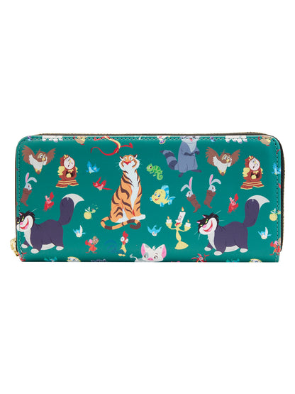 Loungefly x Disney Women's Princess Sidekicks Zip Around Wallet