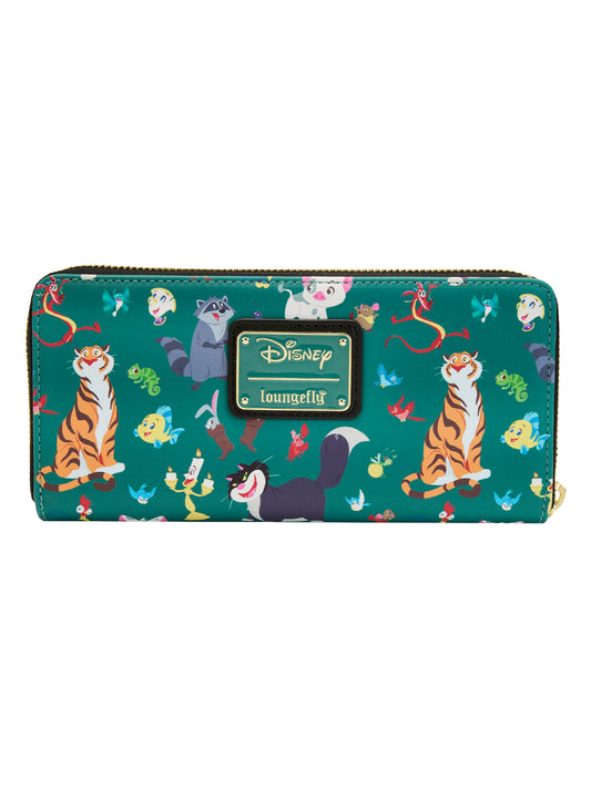 Loungefly x Disney Women's Princess Sidekicks Zip Around Wallet