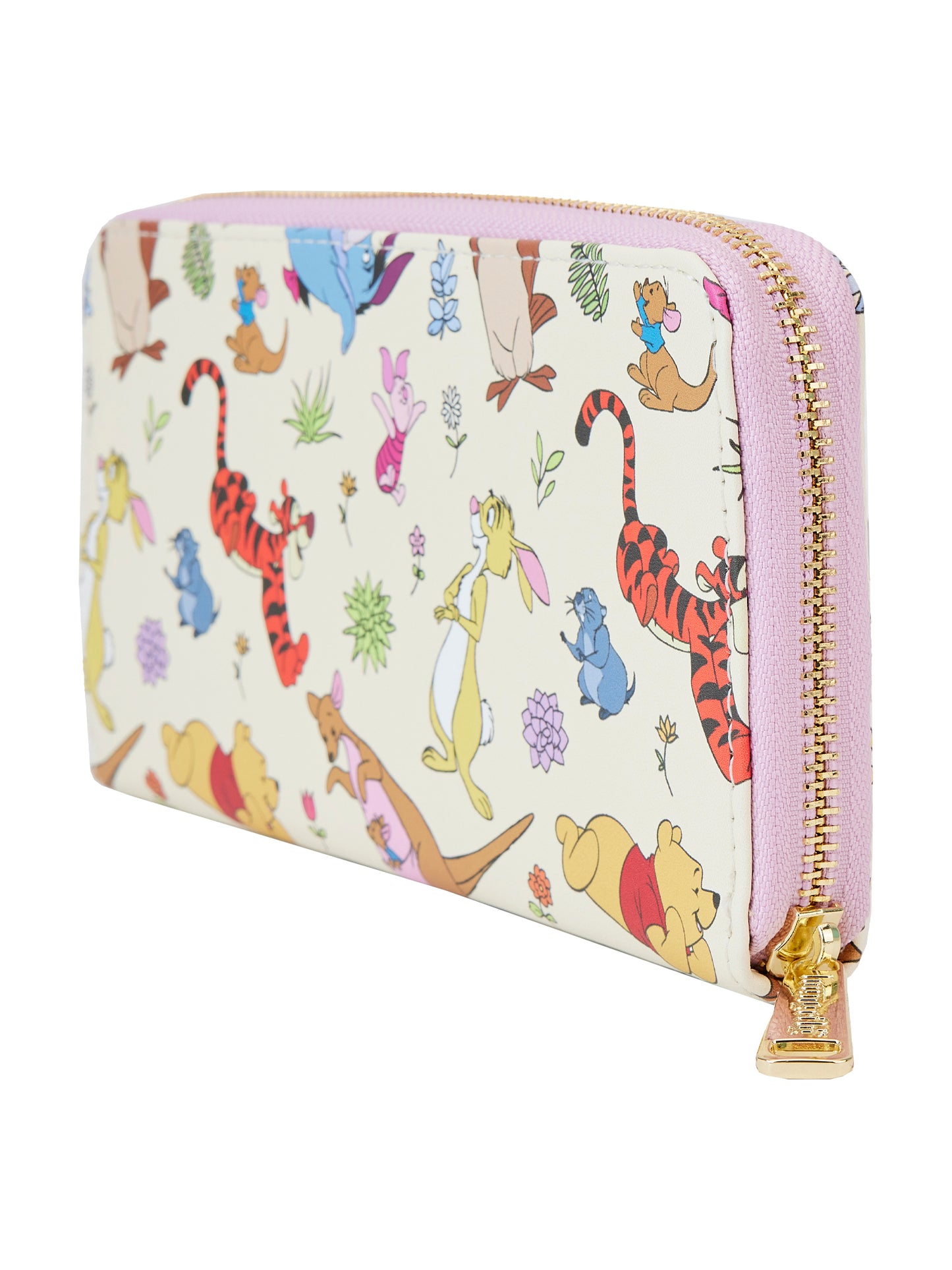 Loungefly x Disney Winnie The Pooh Zip Around Wallet Eeyore Piglet Roo AOP