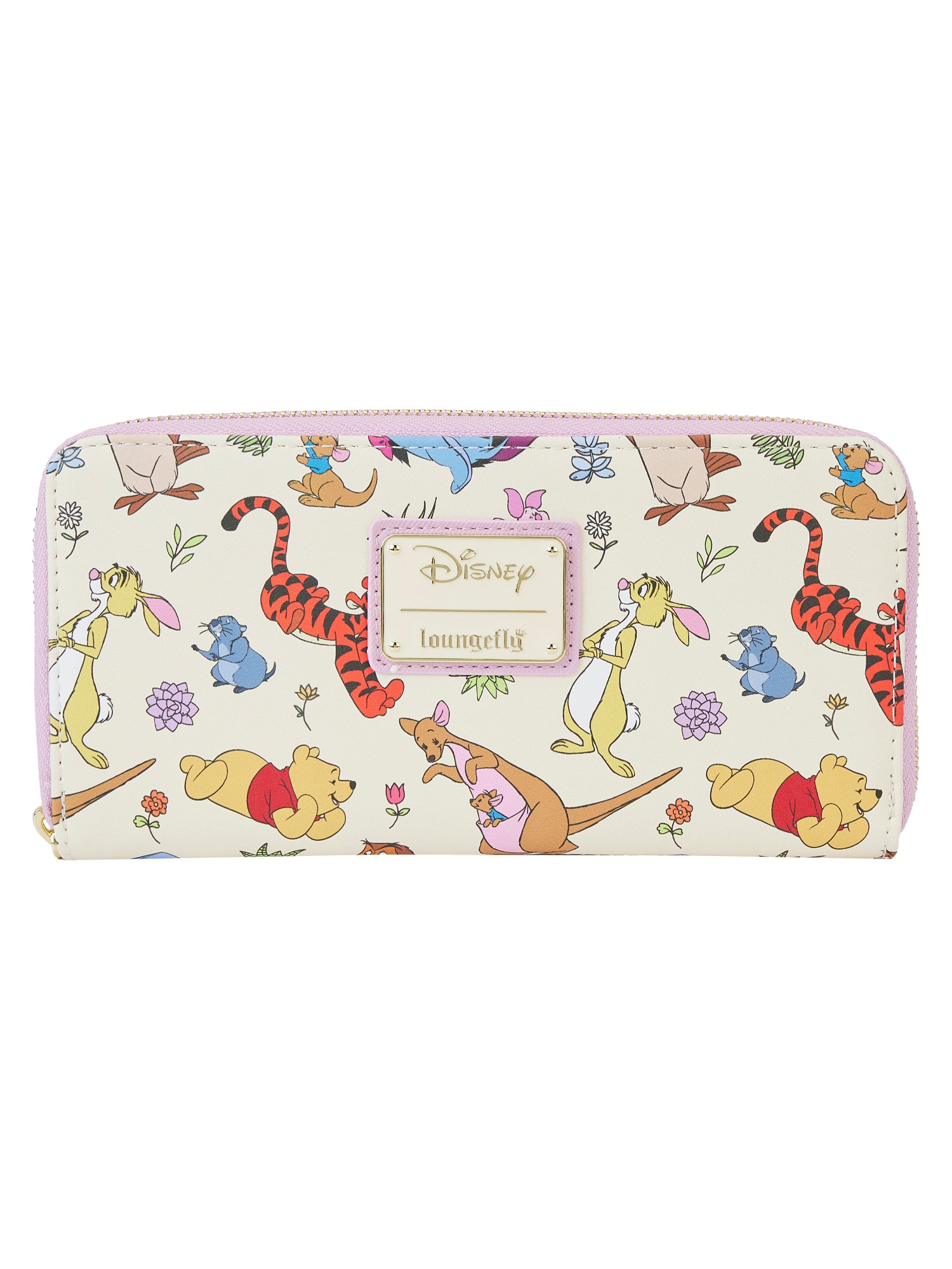 Loungefly x Disney Winnie The Pooh Zip Around Wallet Eeyore Piglet Roo AOP