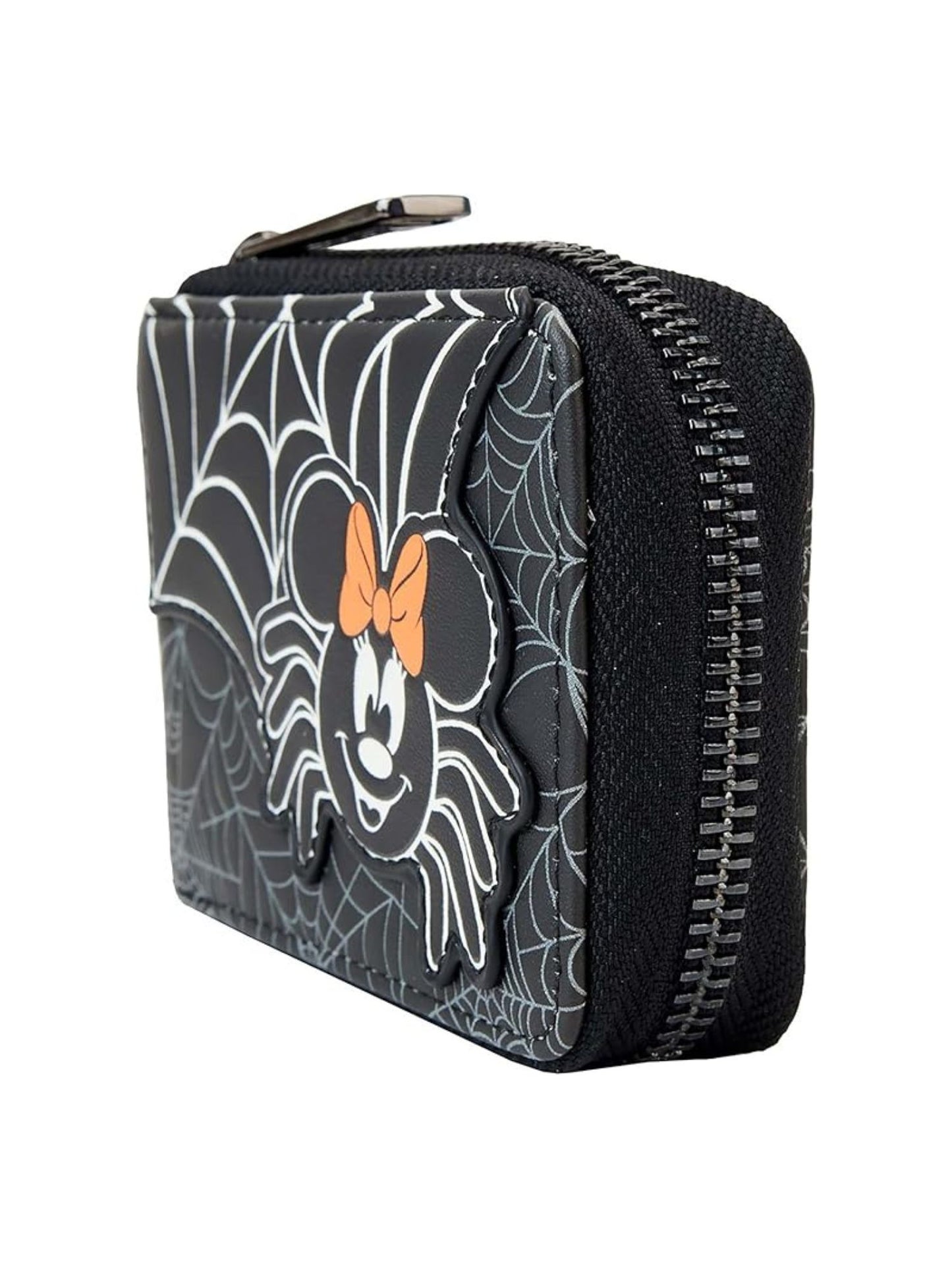 Loungefly x Disney Minnie Mouse Zip Around Accordion Wallet Spider Halloween