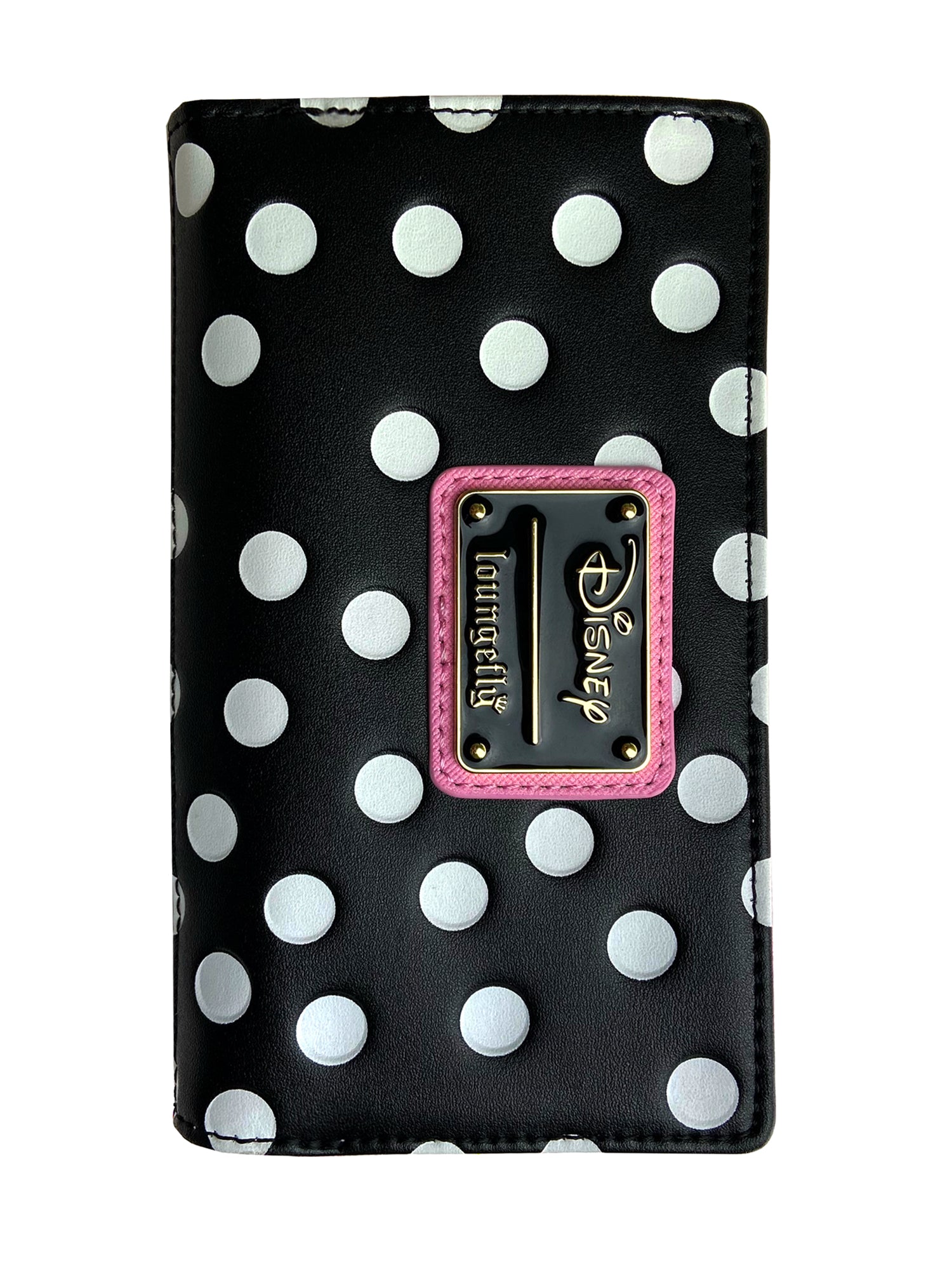 Loungefly x Disney Women's Minnie Mouse Magnetic Snap Flap Wallet Black