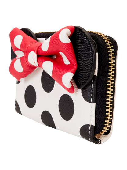 Loungefly x Disney Minnie Mouse Zip Around Accordion Wallet Bow