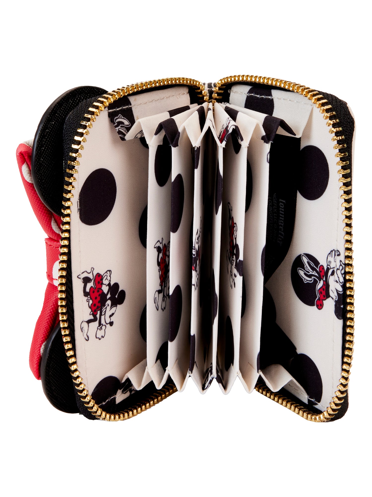 Loungefly x Disney Minnie Mouse Zip Around Accordion Wallet Bow