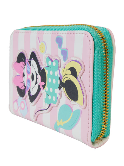 Loungefly x Disney Minnie Mouse Vacation Style Zip Around Wallet