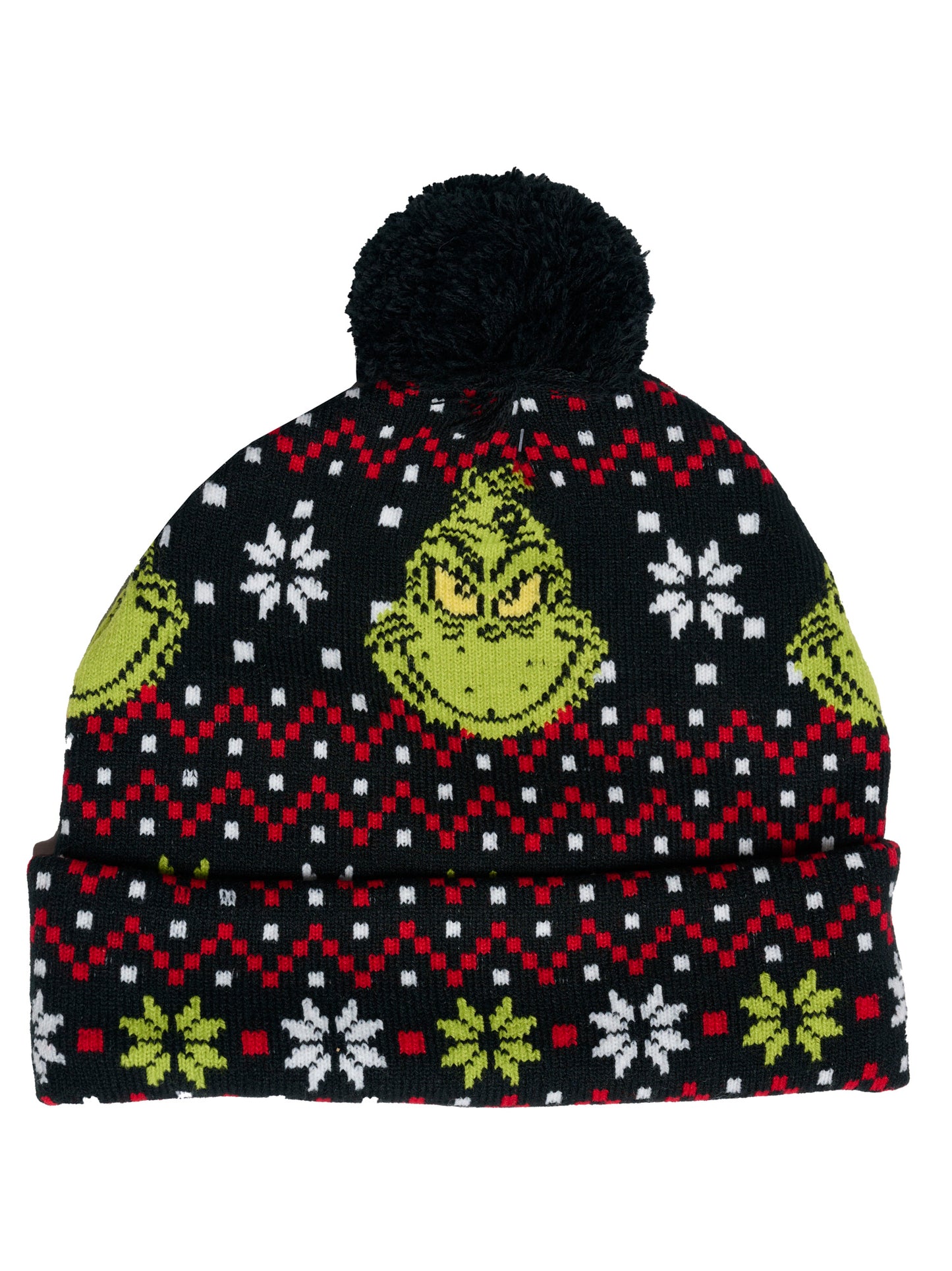 Dr Seuss Grinch Beanie Hat & Touch Screen Gloves Women's Men's Knit Christmas