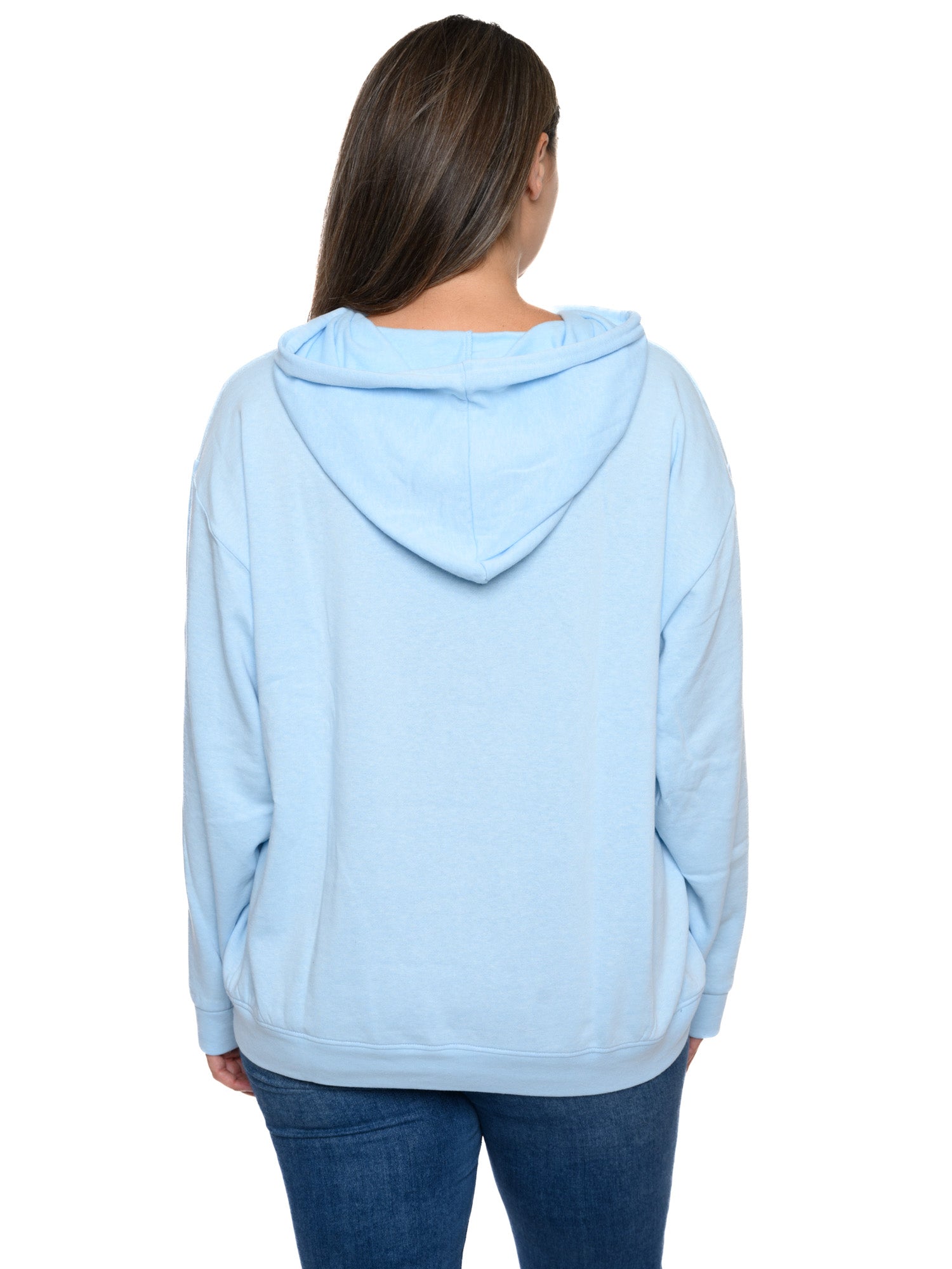 Womens Plus Size Eeyore Hoodie Sweatshirt Fleece Pullover Disney