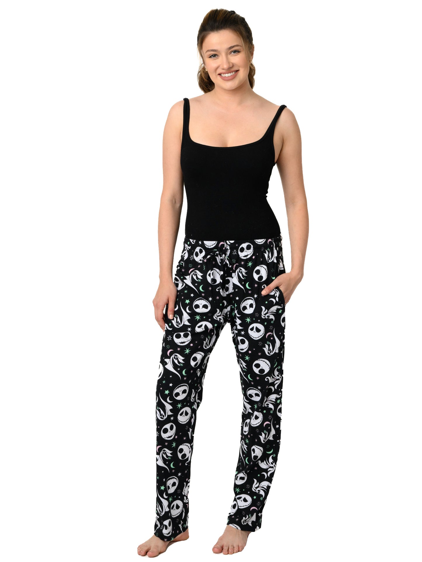 Womens Disney Nightmare Before Christmas Pajama Pants Lounge Jack Skellington