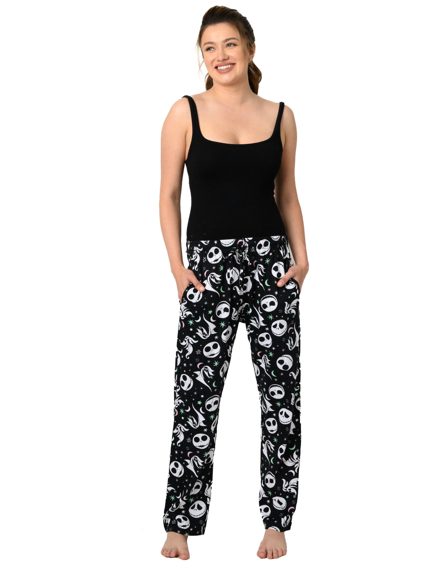 Womens Disney Nightmare Before Christmas Pajama Pants Lounge Jack Skellington