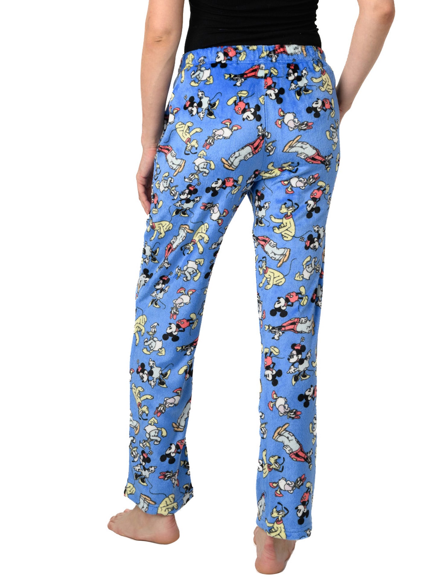 Disney Women's & Women's Plus Mickey Mouse Friends Plush Loungewear Sleep Pants