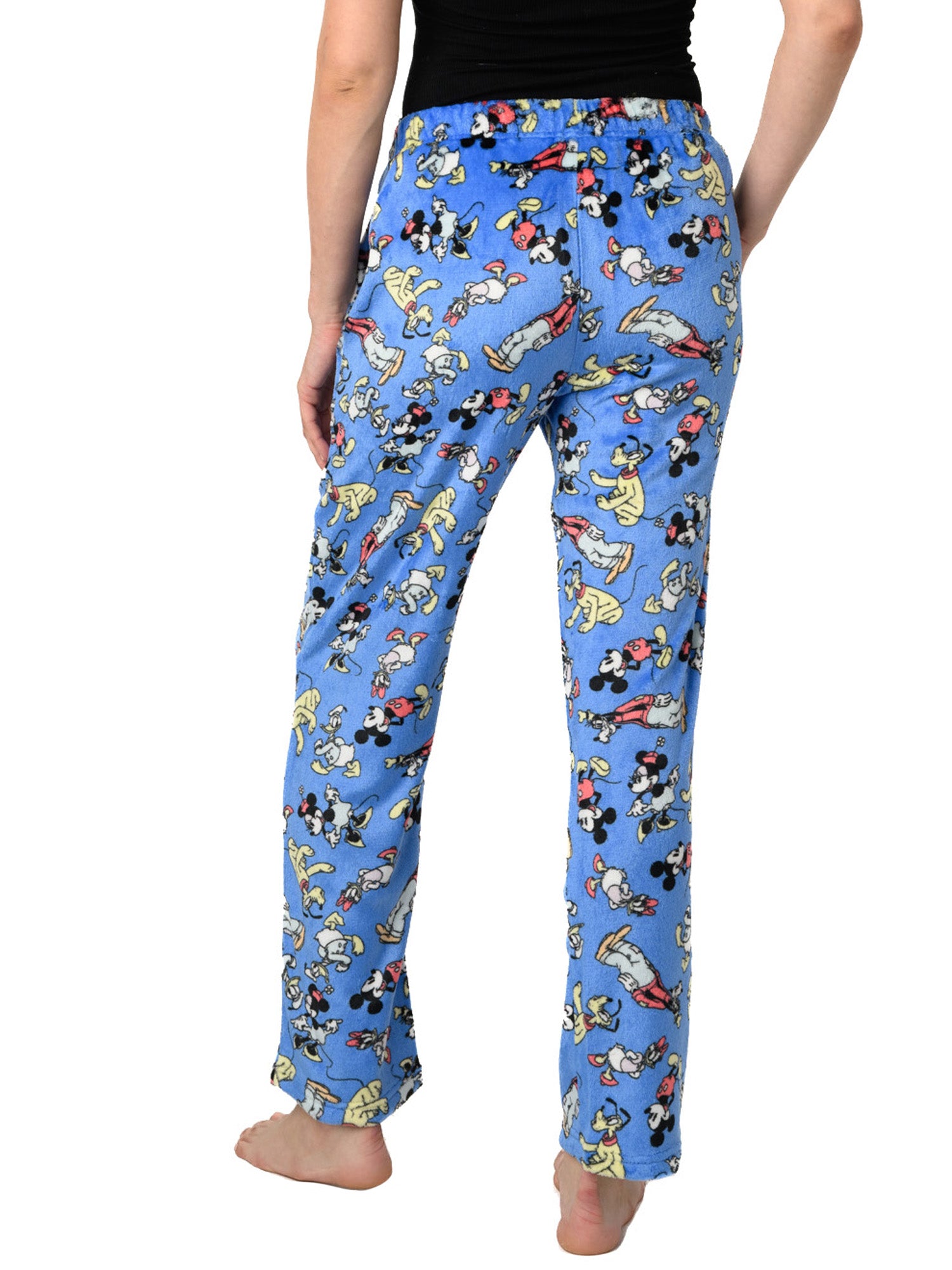 Disney Women's & Women's Plus Mickey Mouse Friends Plush Loungewear Sleep Pants