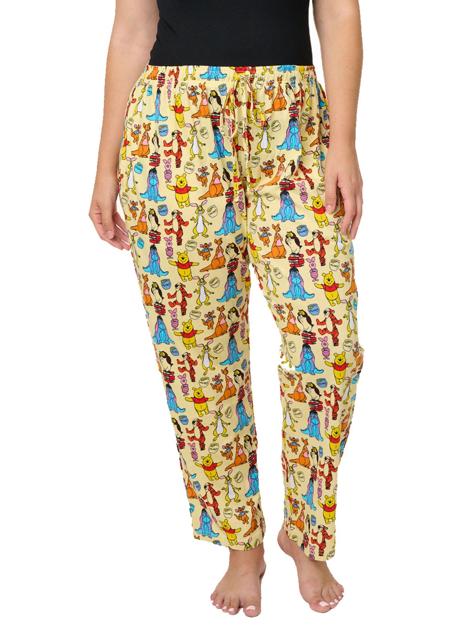 Disney Eeyore Butterfly T-Shirt w/ Winnie & Friends Yellow Lounge Pants Set