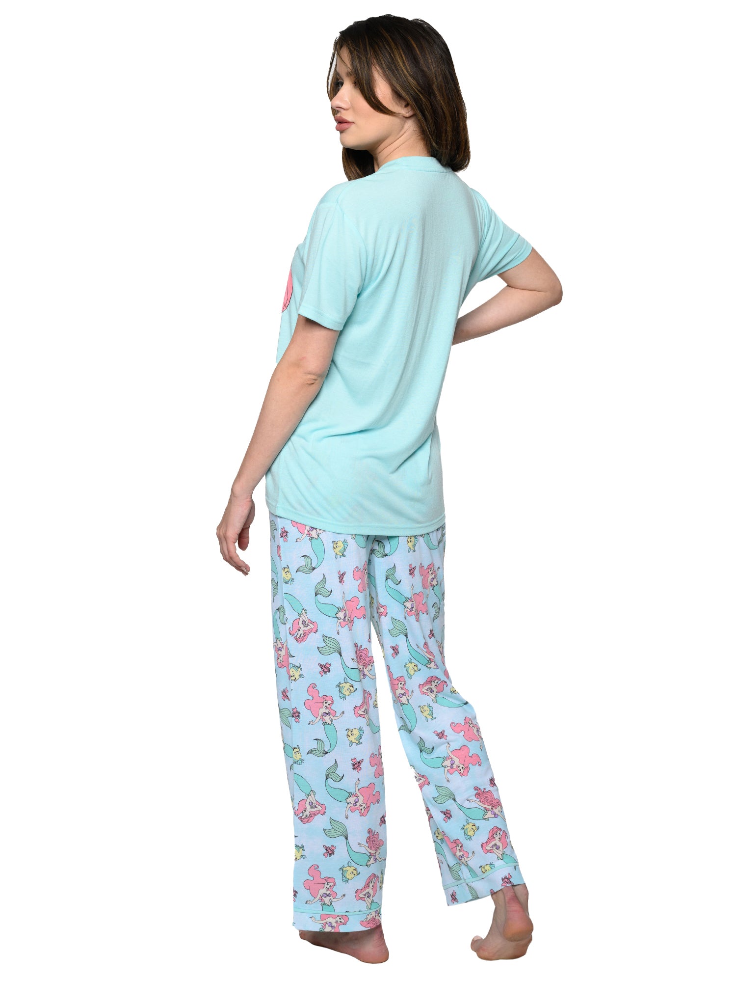 Women's The Little Mermaid Ariel Pajama Set T-Shirt & Pants Disney