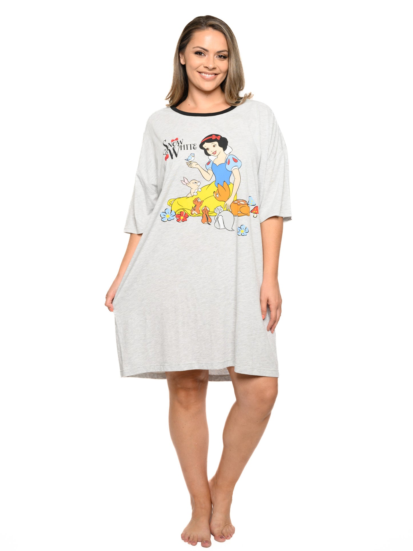 Womens Disney Snow White Sleep shirt Nightgown Pajamas One Size