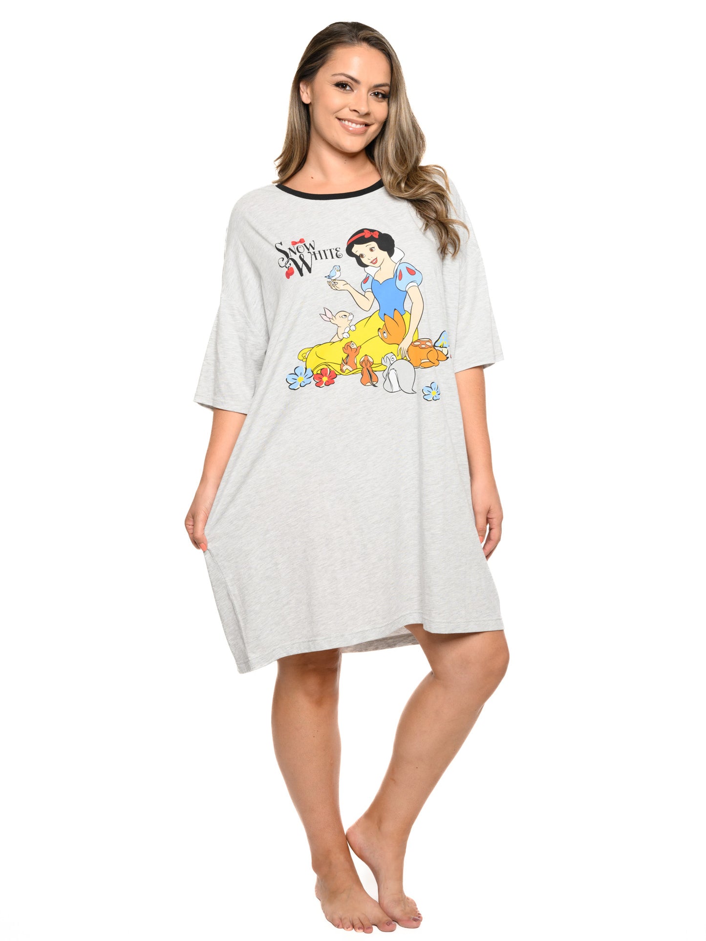 Womens Disney Snow White Sleep shirt Nightgown Pajamas One Size