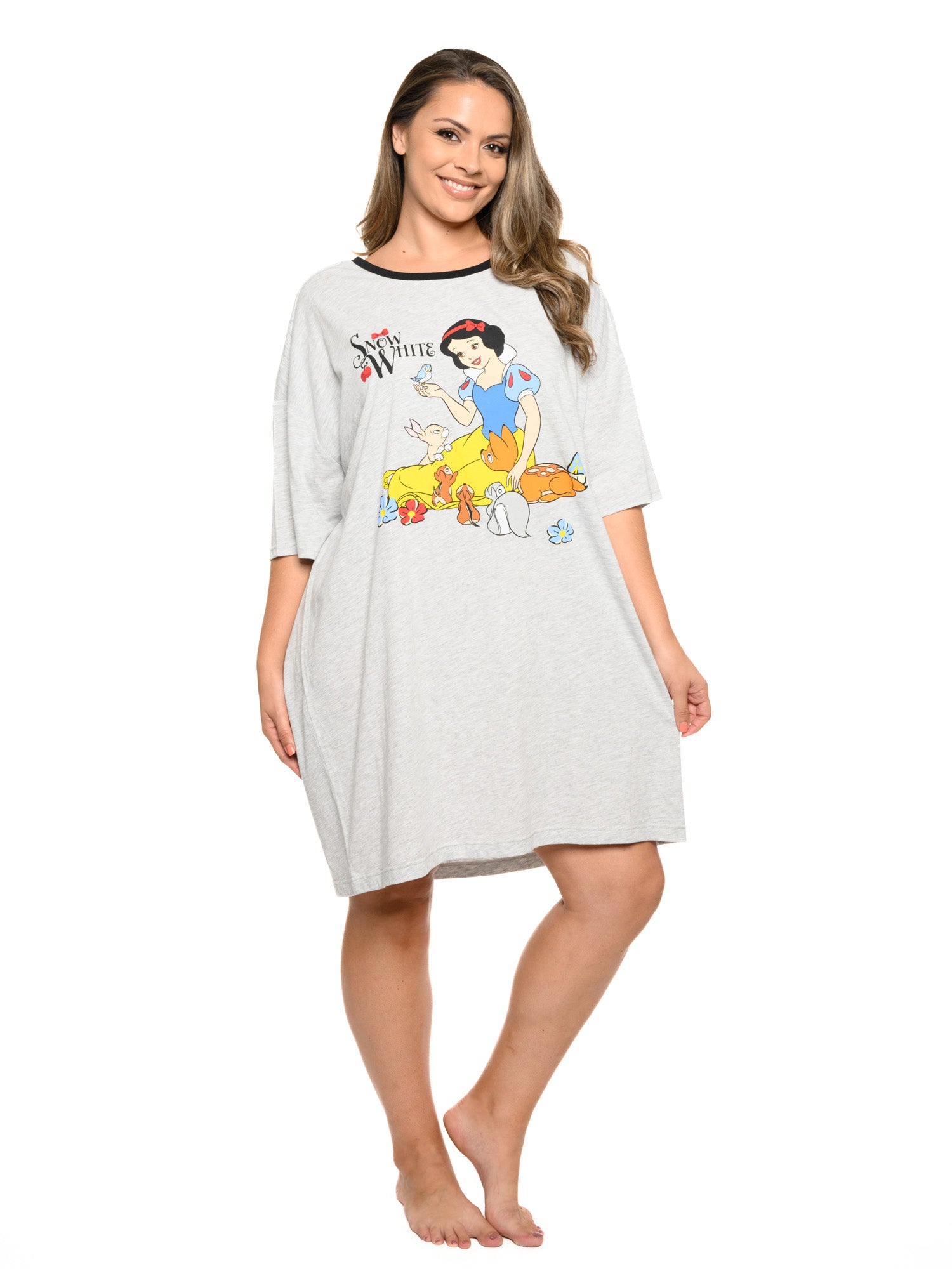 Womens Disney Snow White Sleep shirt Nightgown Pajamas One Size