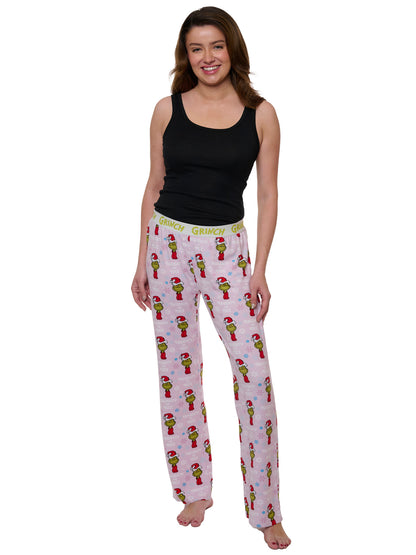 Womens The Grinch Pajama Pants Sleepwear Lounge Pants Naughty or Nice